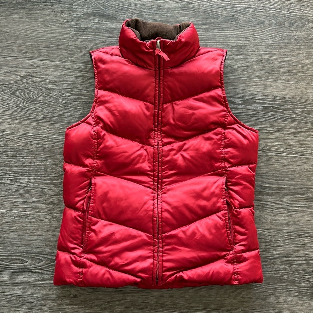 Eddie Bauer Red Puffer Vest